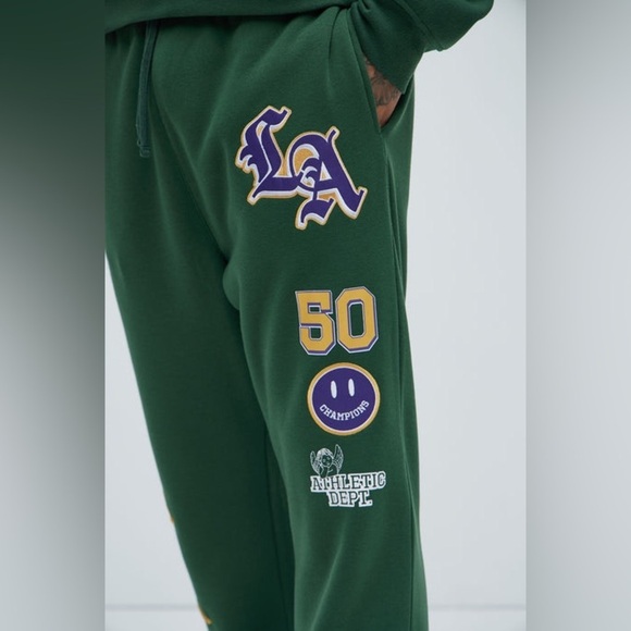 Nova Men City Of Angels Sweatpant - Green - Large - Picture 2 of 7